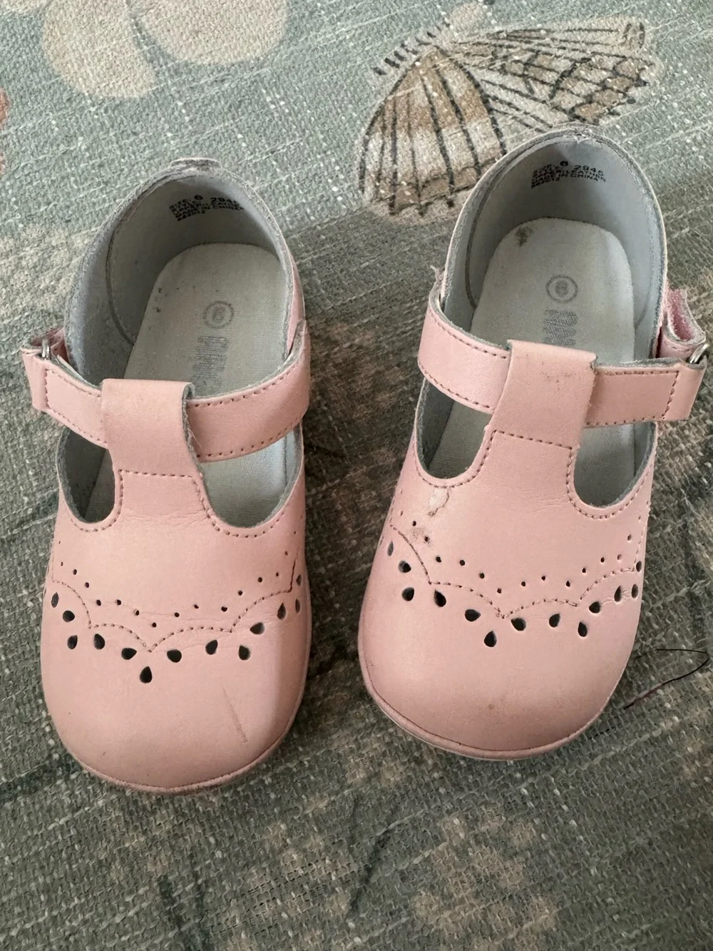 L'Amour Pink T-Strap Mary Jane Dress Shoes